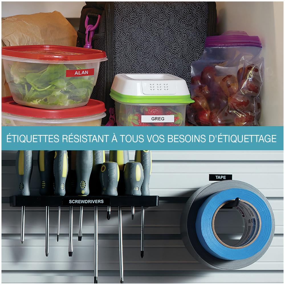 pz. 1 etichette durevoli D1 12mmx5.5 m n / b 1978364 - Foto 1