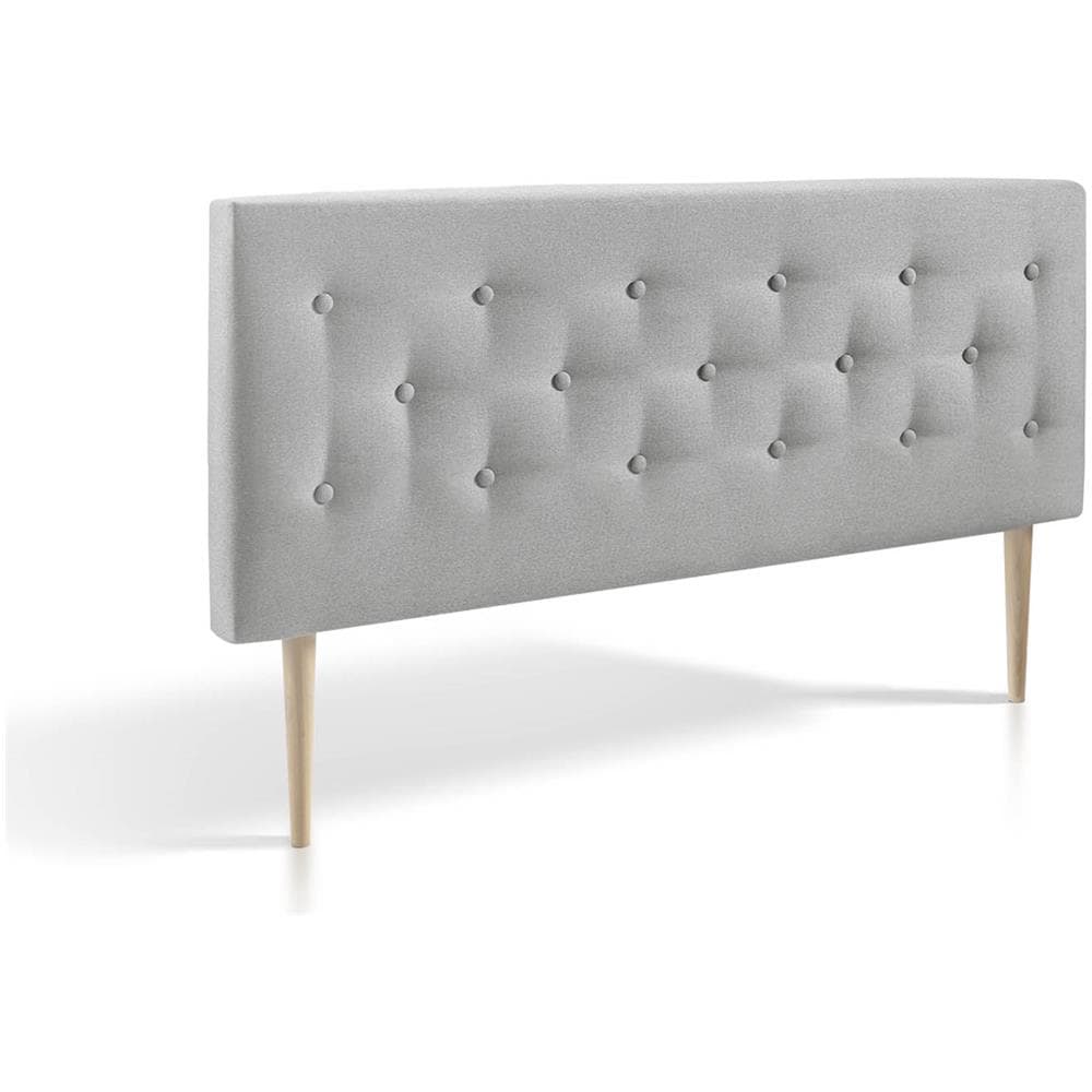 Testiera Di Letto Di Tessuto Oslo 140x60, Grigio - Foto 4