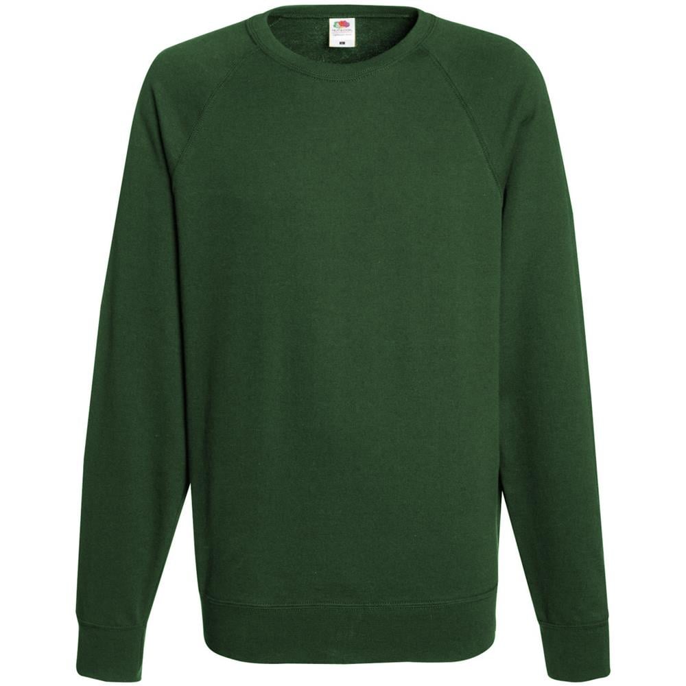 Felpa Leggera Maniche Raglan 240g / mq Uomo (xxl) (verde Bottiglia)  - Foto 1