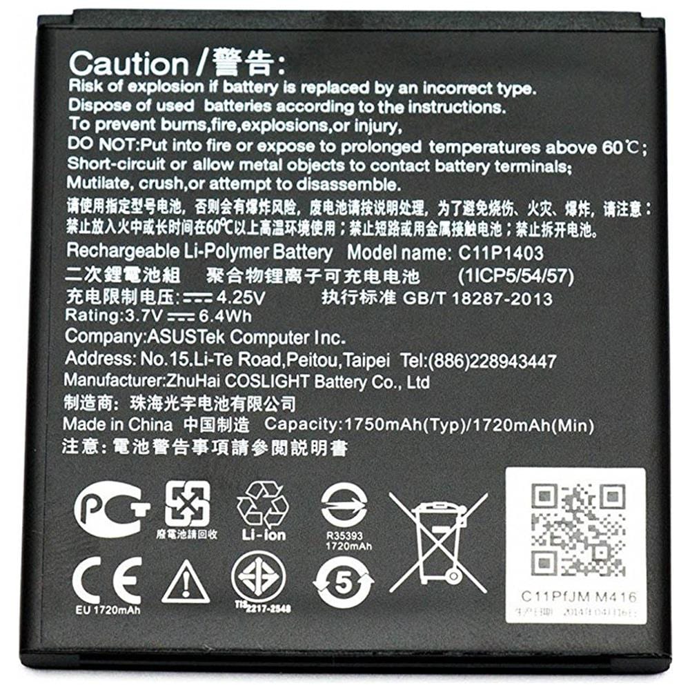 Batteria Pila Ricambio Originale C11p1403 1750mah Per Zenfone 4 A450cg - Foto 2