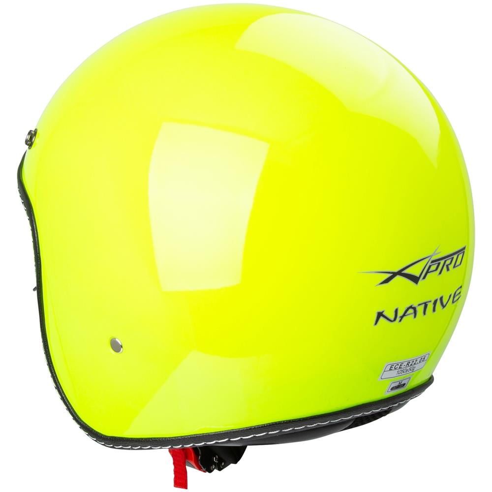 Casco Moto Jet Cafe Racer Omologato Ece 22-05 Parasole Scooter Fluo Xs - Foto 2