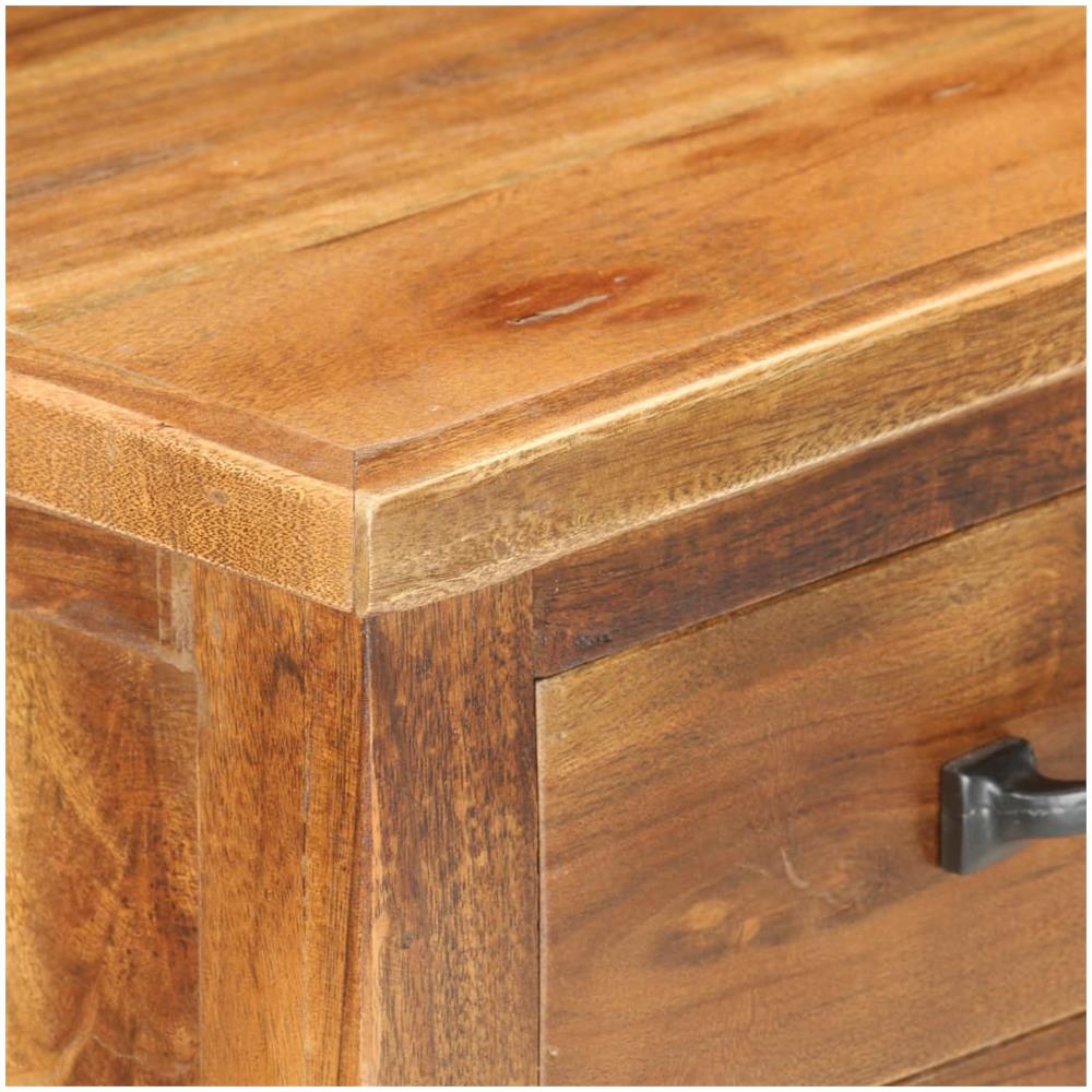 Mobiletto Portavini 40x30x80 Cm In Legno Massello Di Acacia - Foto 2