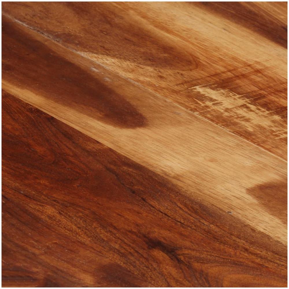 Tavolino 140x70x40 Cm In Legno Massello Con Finitura Sheesham - Foto 2