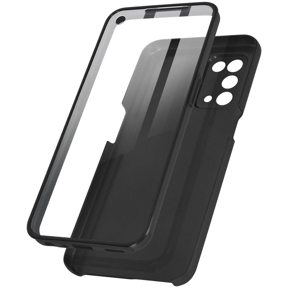 Cover Oppo A74 5g / A54 5g Retro Rigido E Fronte Flessibile - Nera - Foto 1