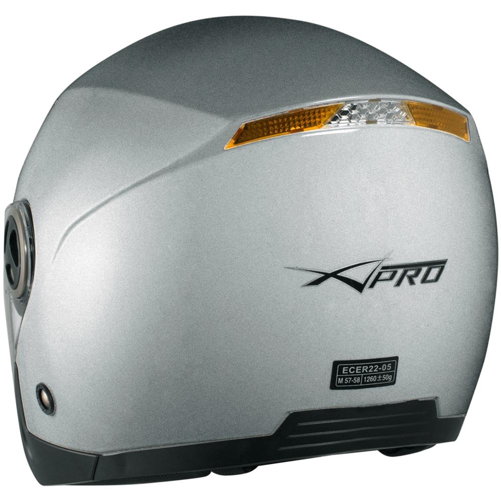 Jet Casco Scooter Moto Visiera Lunga Parasole Certificato Ece2205 A-pro Nero M - Foto 2