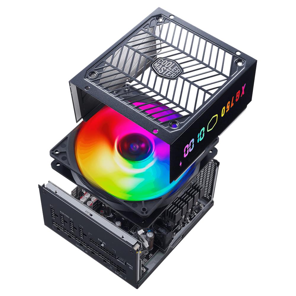 Alimentatore XG750 PLUS PLATINUM - 750W, 80 Plus Platinum, Active PFC, 135mm fan, full modular, ARGB display panel - Foto 9