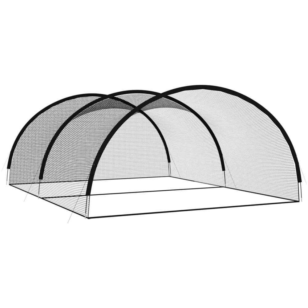 Rete Gabbia Da Battuta Baseball Nera 600x400x250 Cm Poliestere - Foto 2