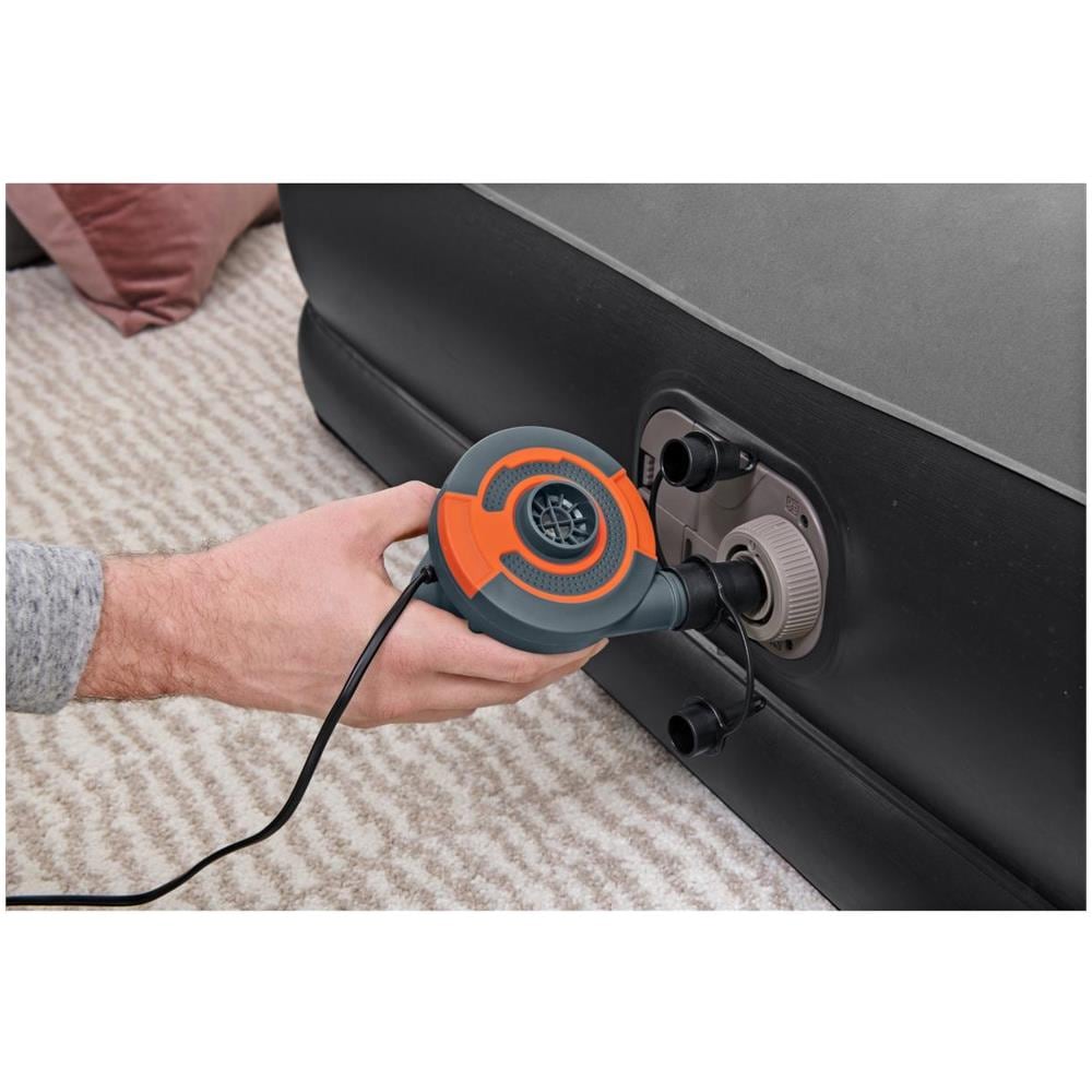 Materasso 1 Piazza 90 X 190 Cm Gonfiabile Nero E Grigio Sp. 36 Cm - Takiti Di - Foto 5