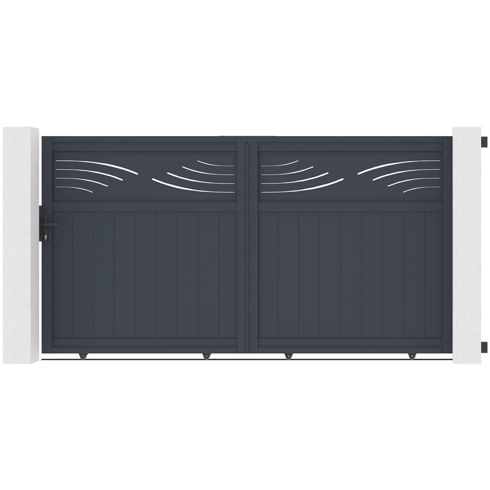 Cancello Scorrevole In Alluminio 3m Halti 300c160 - Foto 1