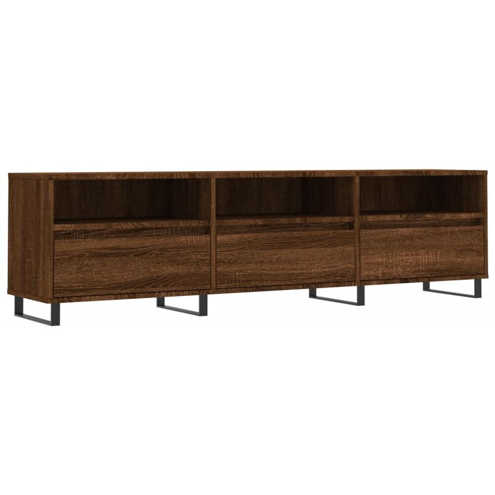 Mobile Porta Tv Rovere Marrone 150x30x44,5 Cm Legno Multistrato - Foto 2
