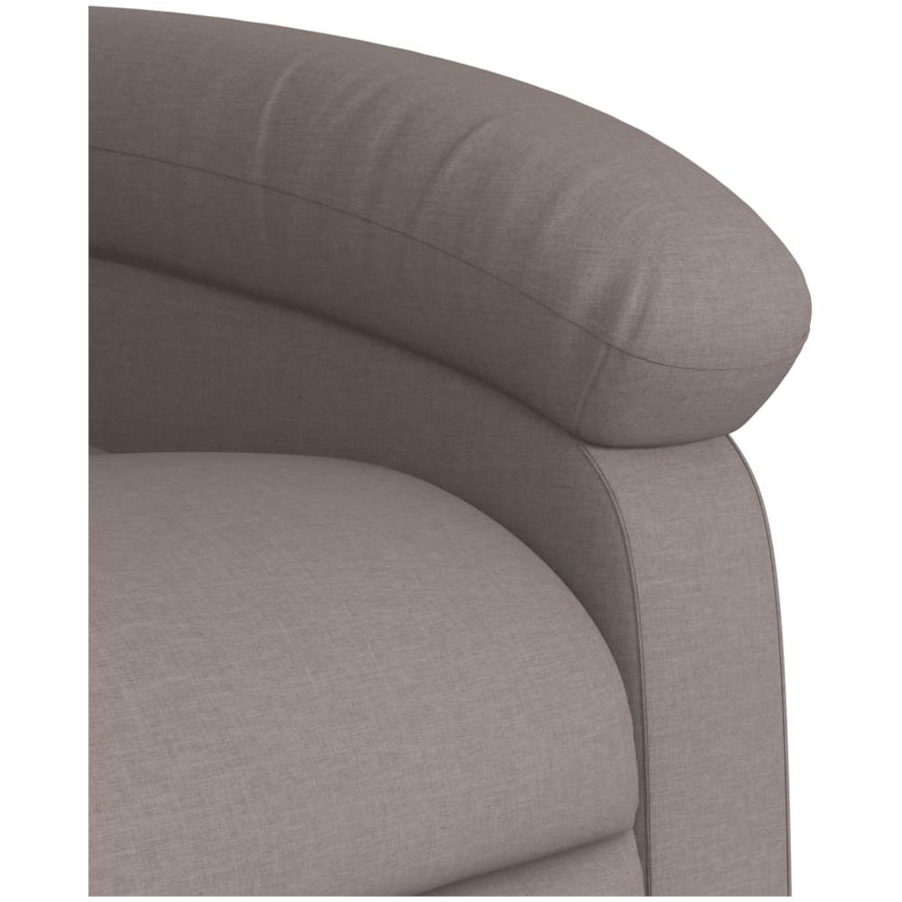 Poltrona Reclinabile In Tessuto Tortora - Foto 10