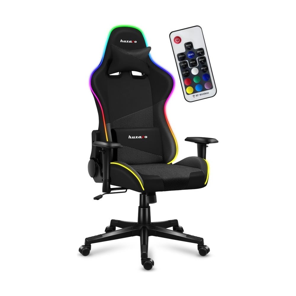 Force 6.2 RGB Sedia da gaming per PC Seduta a dondolo (culla) Nero - Foto 1