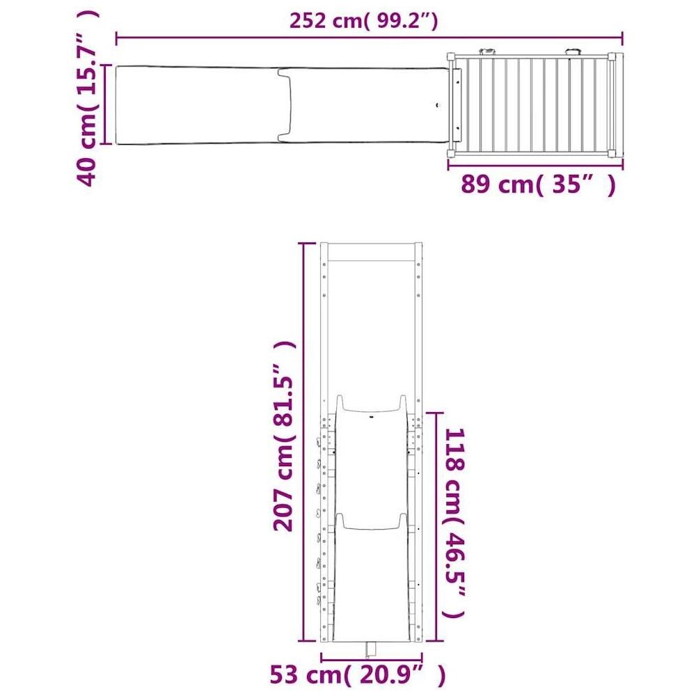 Set da Gioco da Esterno in Legno di Pino Impregnato - Foto 10
