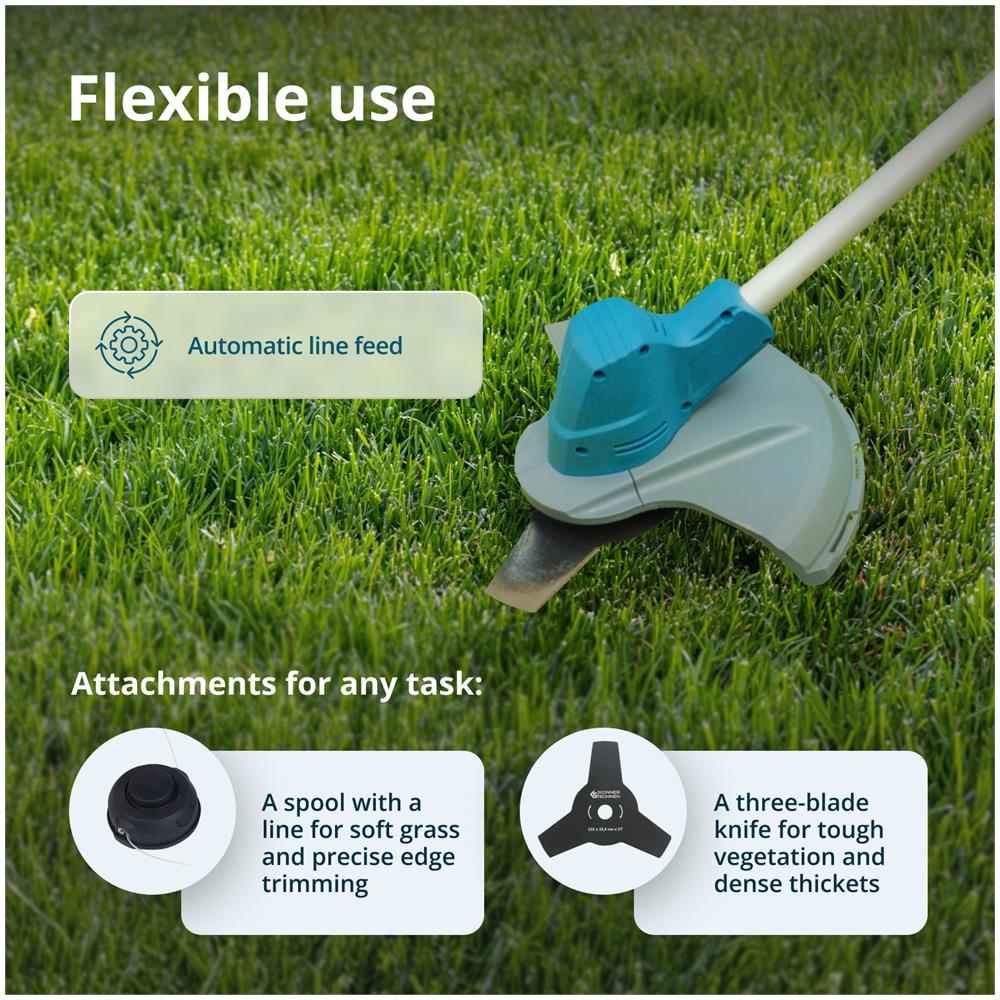 Tagliaerba A Batteria E Decespugliatore Ks Bct-20v Tensione Nominale, V 20 Capacità Della Batteria Consigliata 2 Ah, 4 Ah, 6 Ah, 8 Ah - Foto 4