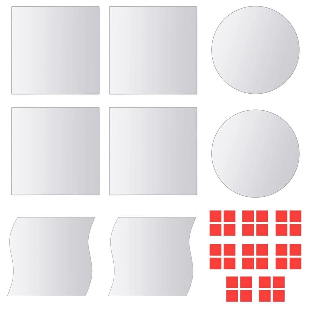 8 Pz Piastrelle A Specchio Multiforma In Vetro - Foto 1