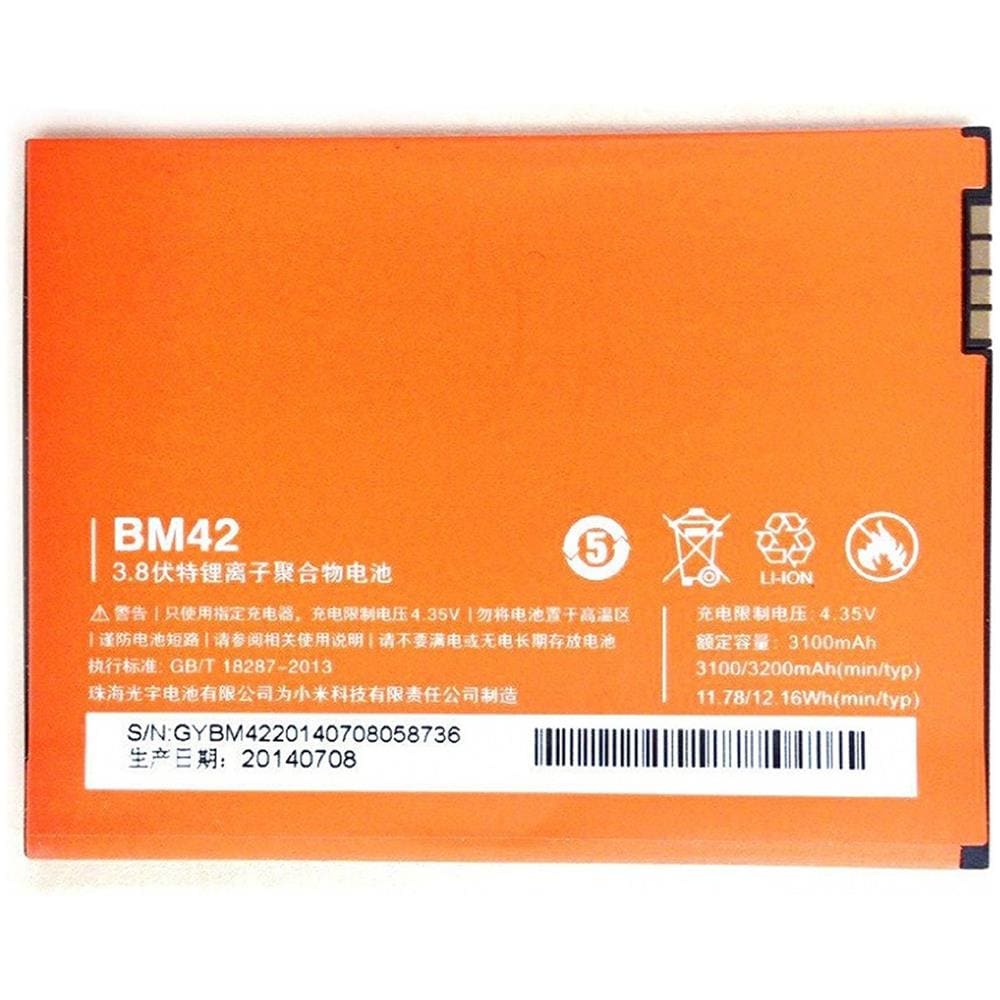 Batteria Originale 3100mah Pr Redmi Note Mi Ioni Litio Ricambio Miui Bm42 - Foto 2