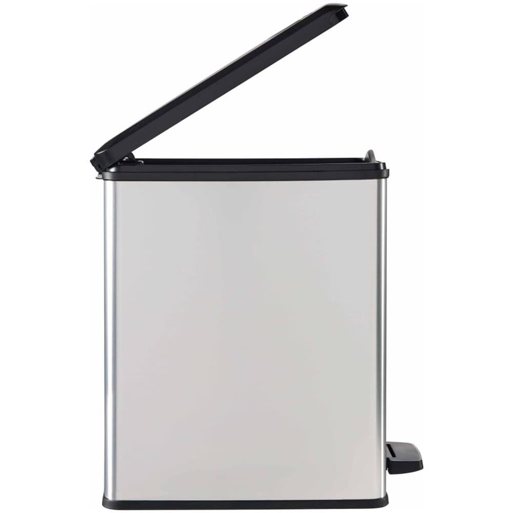 Pattumiera A Pedale Sottile Deco 25 L Argento 240639 - Foto 6