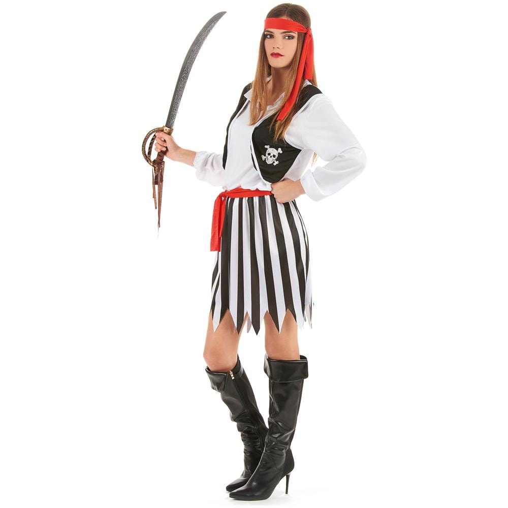 Travestimento Piratessa Dei Mari Da Donna - Taglia: Large - Foto 3