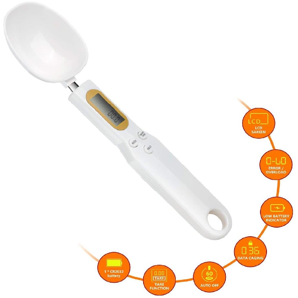 Bilancia Digitale A Cucchiaio 500 G / 0,1 G Bianco - Foto 2