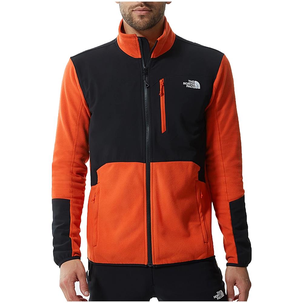 Pile Da Uomo Con Cerniera A Tutta Lunghezza Glacier Pro Arancione Taglia S Codice 5ihs-t97 - Foto 1