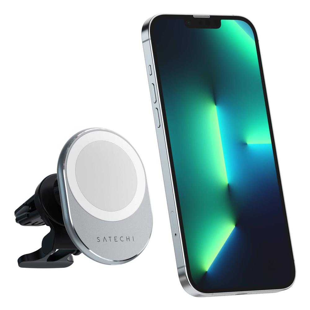 Caricabatteria Magnetico Wireless da Auto (Ricarica Wireless Qi) Supporto per Bocchetta dell'Aria da 7,5 W - Compatibile con iPhone e Altri Colore Grigio - Foto 4