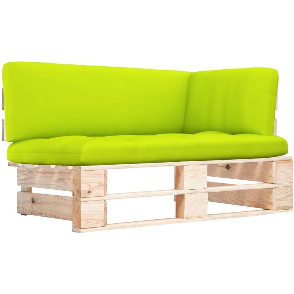 Divano Angolare da Giardino su Pallet Legno di Pino Impregnato - Foto 1