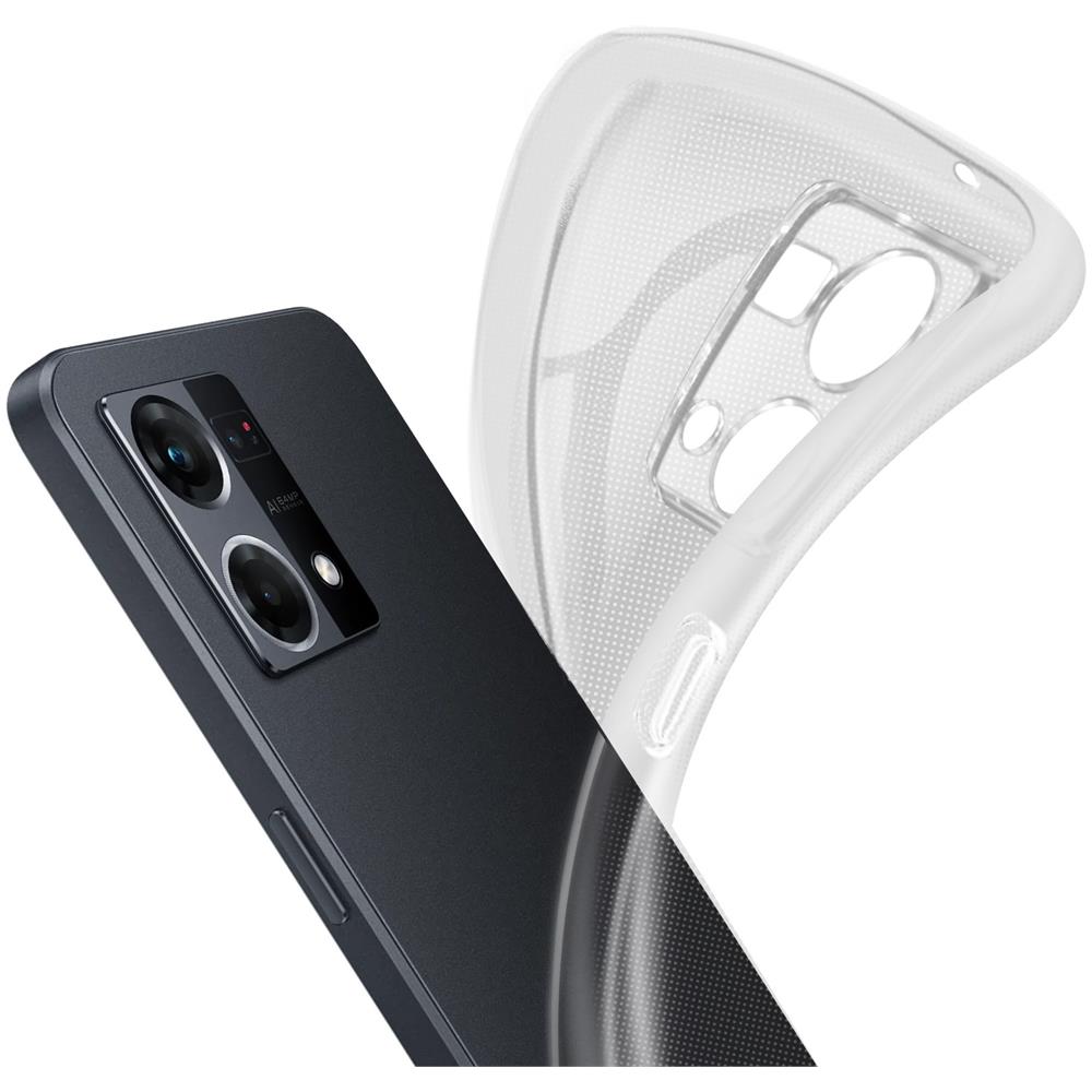 Cover Oppo Reno 7 Silicone Flessibile Sottile E Leggera Trasparente - Foto 5