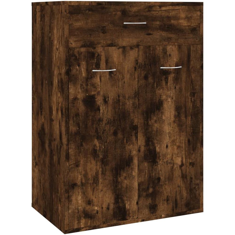 Scarpiera Rovere Fumo 60x35x84 Cm In Legno Multistrato - Foto 2