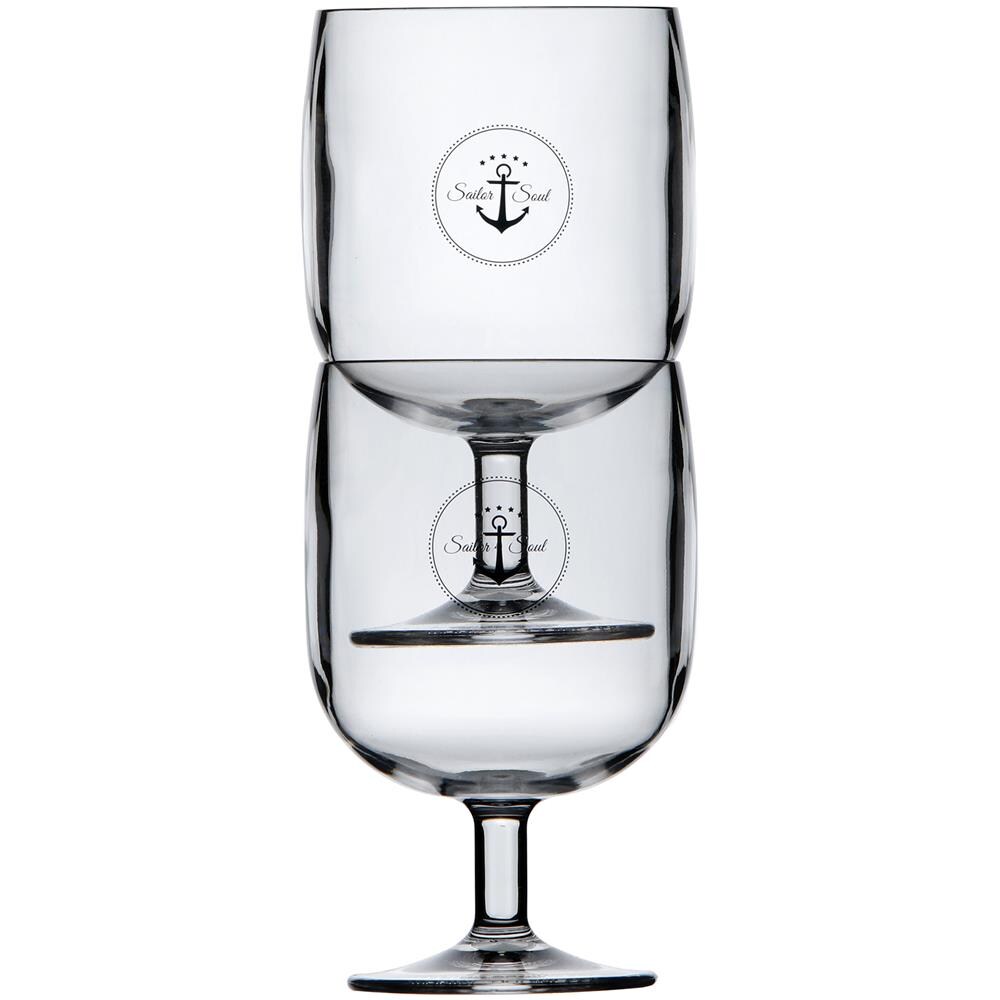 Bicchieri Infrangibili In Ecozen, Materiale Ultra Resistente, Lavabile In Lavastoviglie E Adatto Per Il Microonde. Bpa Free. Dim. Cm. 7,3 X 13,6h. - Foto 2