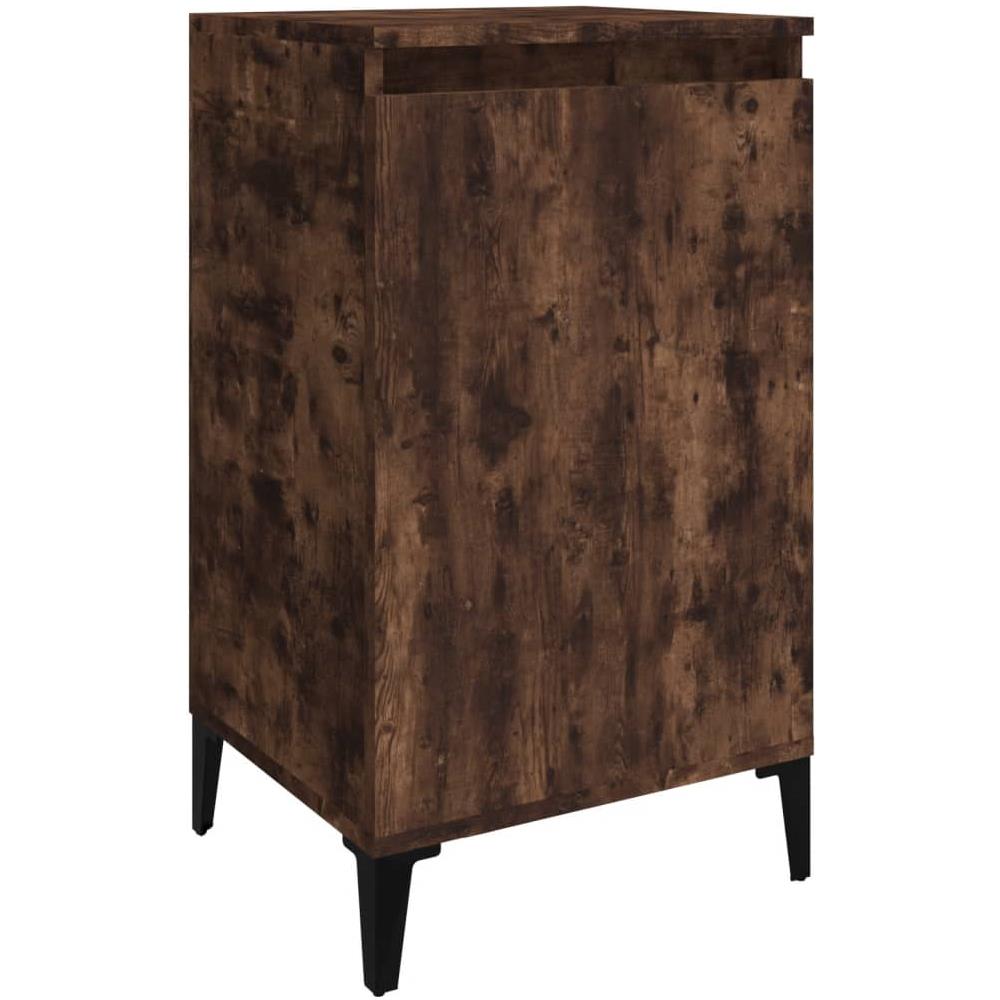 Comodino Rovere Fumo 40x35x70 Cm Legno Multistrato - Foto 2