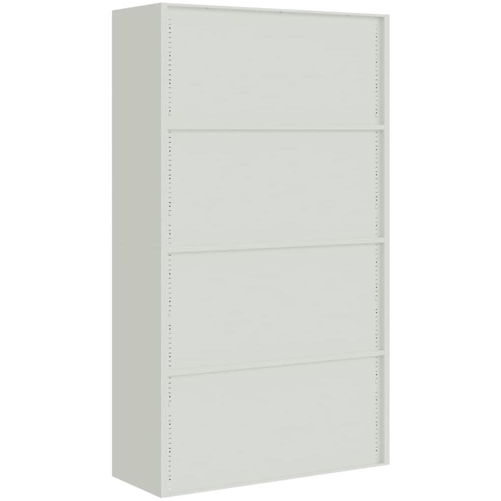 Armadio Classificatore Grigio Chiaro 105x40x180 Cm In Acciaio - Foto 2