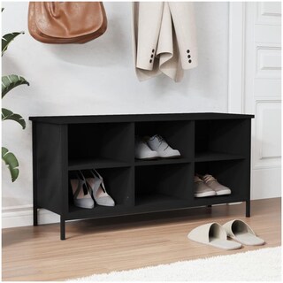 VidaXL Scarpiera In Legno Multistrato – Bianca 60x35x105 Cm – 1 Cassetto + 5 Scomparti