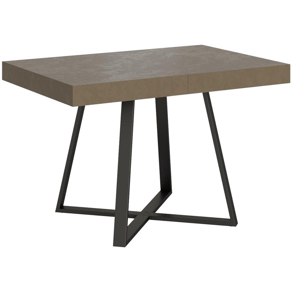 Tavolo allungabile 90x120/224 cm Abbraccio tortora gambe antracite - Foto 1
