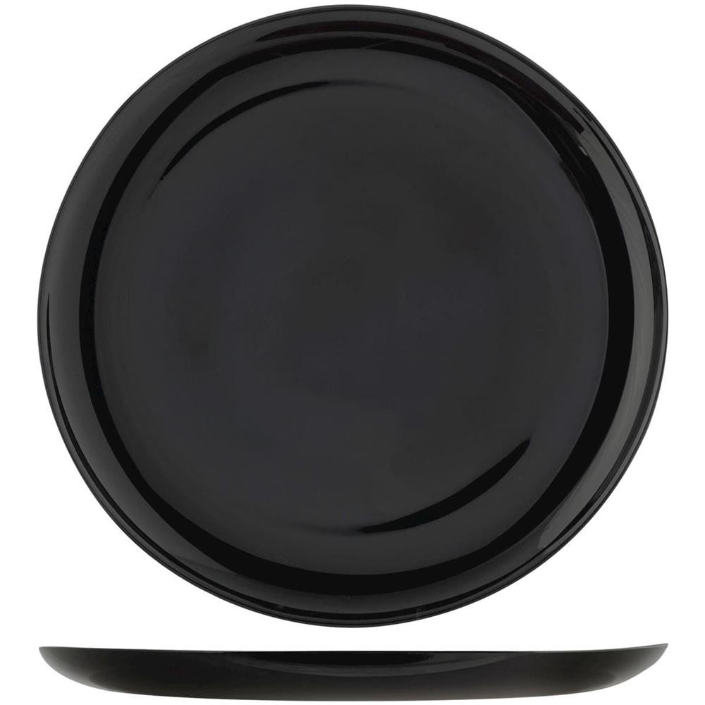 Confezione 6 piatti pizza Premiere in vetro opale nero cm 32 - Foto 1
