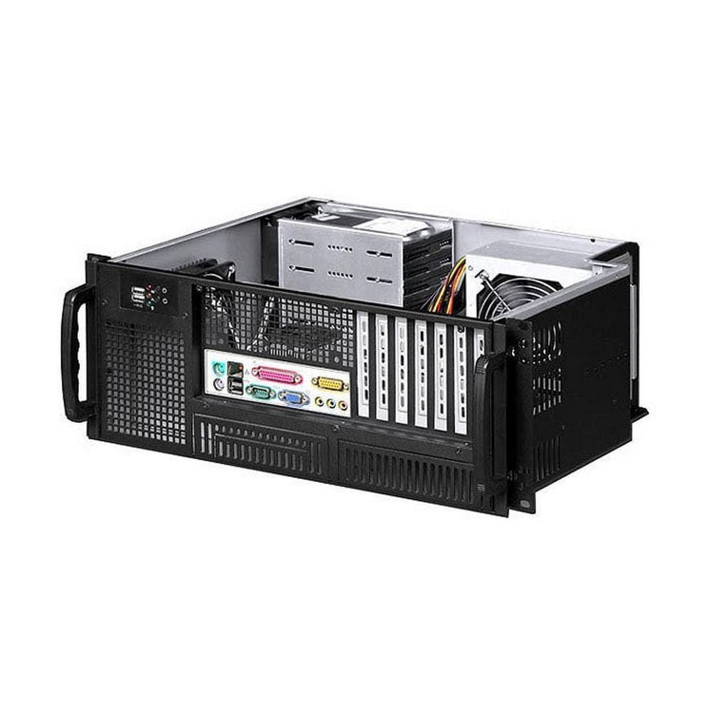 Case Industriale Rack I-CASE MP-P4HX-BLK6 19" 4U Ultra Compatto Micro-ATX Colore Nero - Foto 2