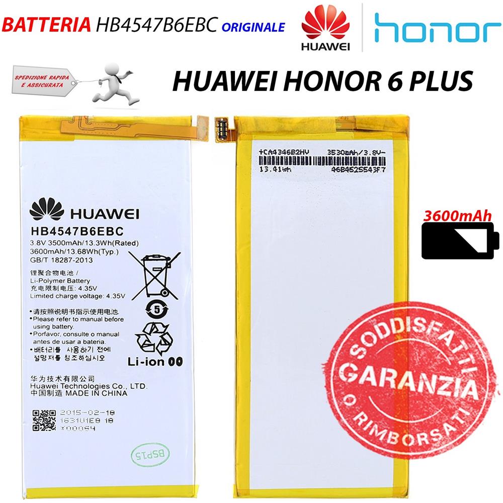 Batteria Originale Hb4547b6ebc 3600mah Per Honor 6 Plus - Foto 3