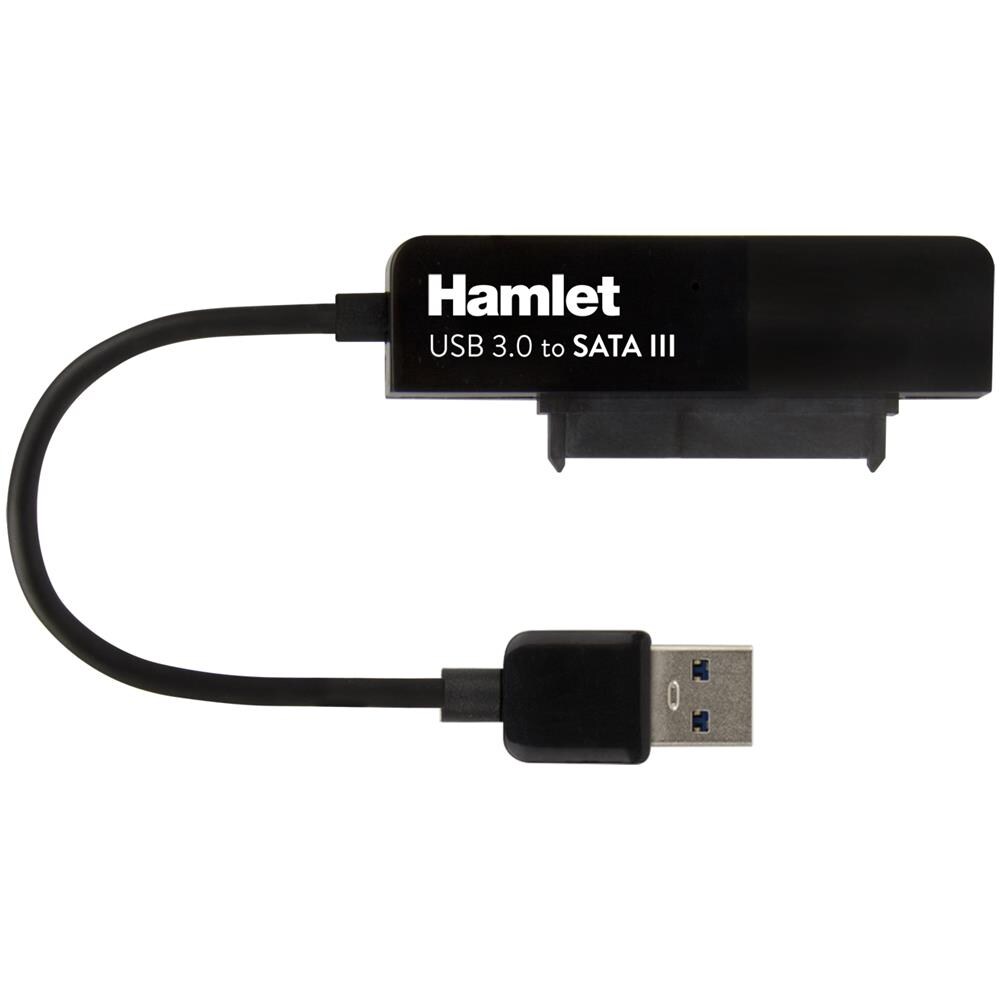 Hamlet Adattatore USB 3.0 to SATA III per collegare hard disk p SSD a pc - Foto 2