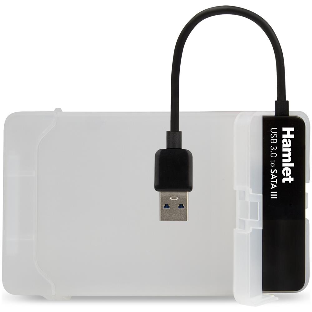 Hamlet Adattatore USB 3.0 to SATA III per collegare hard disk p SSD a pc - Foto 10