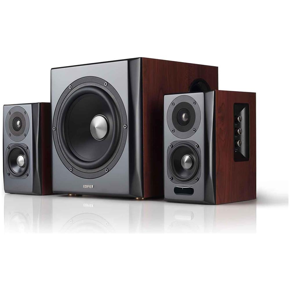 S350DB Sistema di Altoparlanti 2.1 Canali Potenza 150 Watt Cablato / Bluetooth Colore Legno / Nero - Foto 1