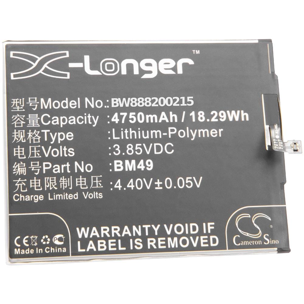 Li-poly Batteria 4750mah (3.85v) Per Cellulari E Smartphone Xiaomi Mi 2016001, 2016002, 2016007, Max Dual Sim, Max Dual Sim Td-lte - Foto 1