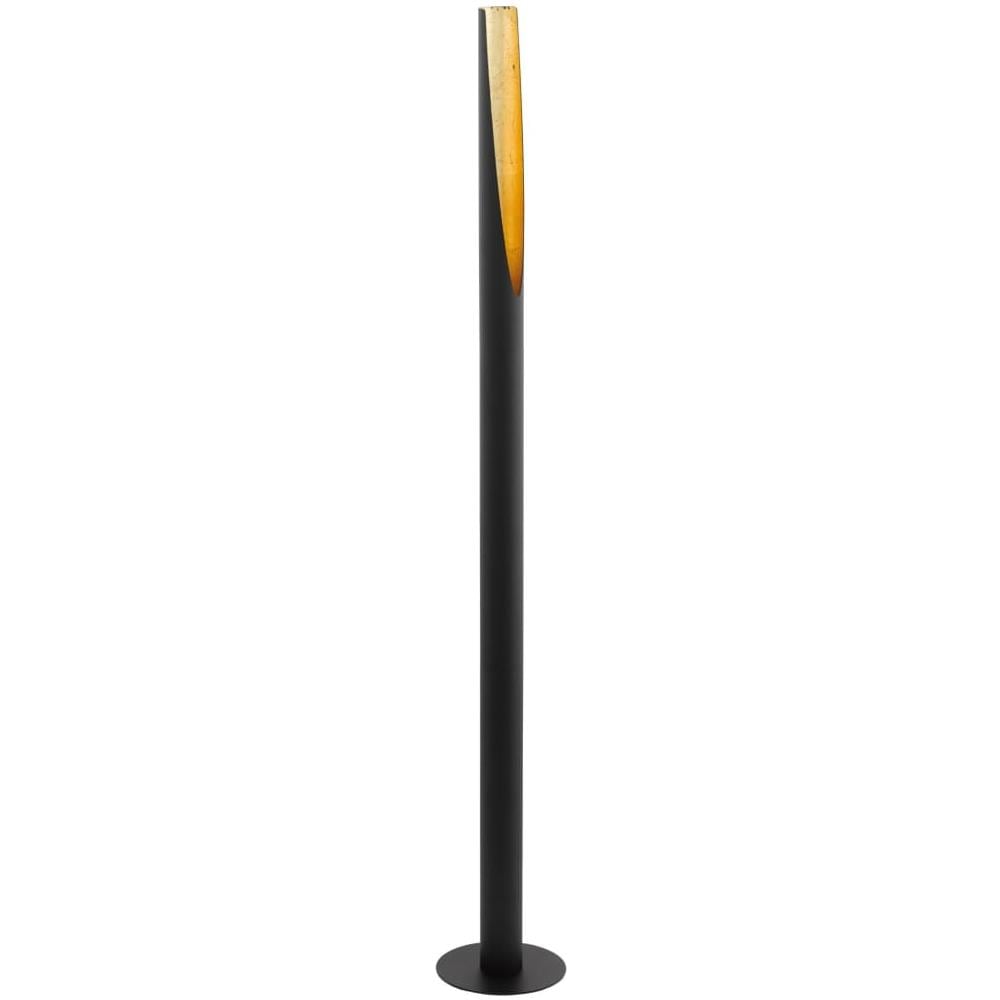 Lampada Da Pavimento A Led Barbotto 5w 137 Cm Nera E Oro - Foto 1