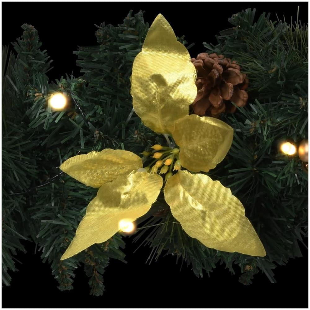 Ghirlanda di Natale con Lucine LED Verde 60 cm in PVC - Foto 3