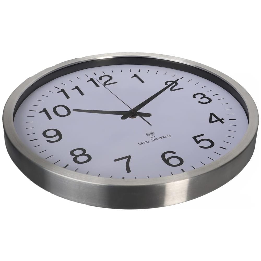 Orologio da Parete 50 cm Bianco e Argento - Foto 3