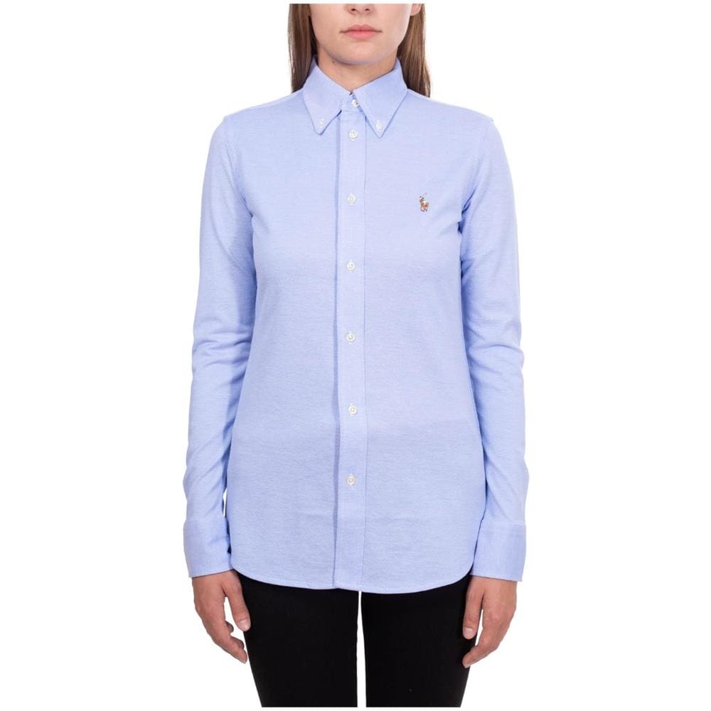 Camicia Donna In Oxford Piqué Azzurro - Foto 2