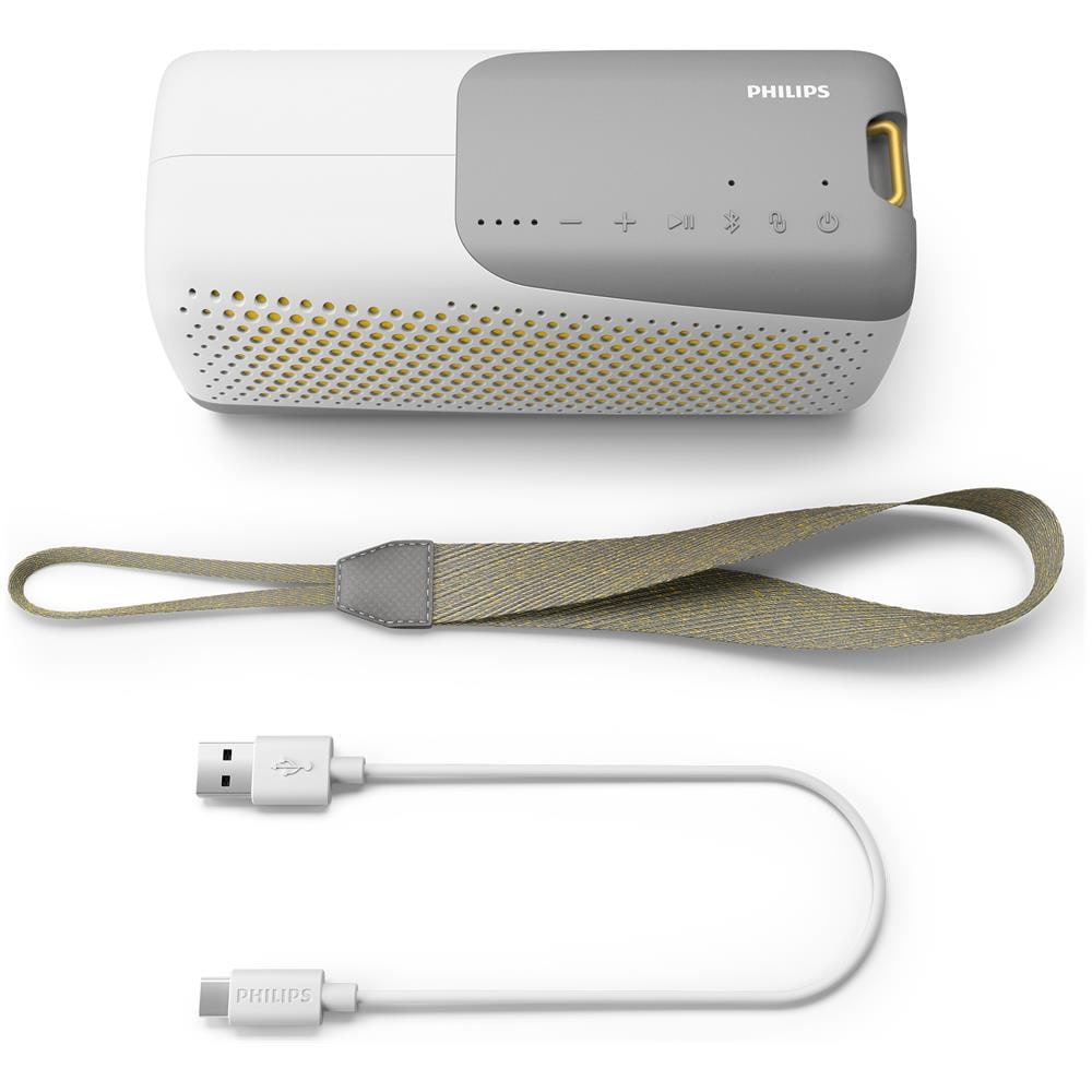 Altoparlante Bluetooth TAS4807W/00 Resistente agli Spruzzi/Acqua Microfono Incorporato Colore Bianco - Foto 2