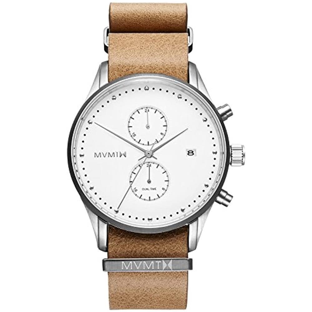 MVMT Orologio Cronografo Uomo – Modello Revolver ARGO, Cinturino In Pelle, Movimento Miyota Al Quarzo, Referenza MR01-BSL - 4