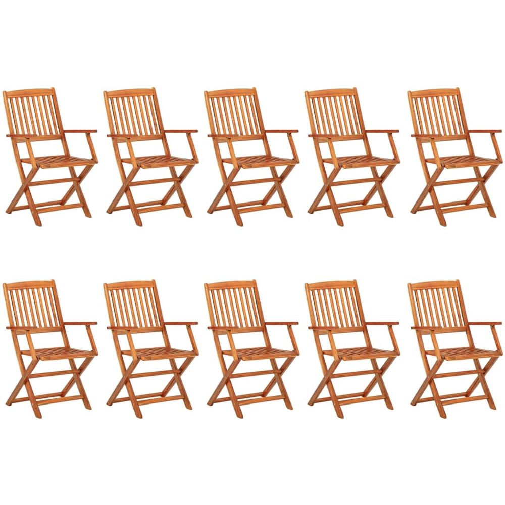 Set da Pranzo da Giardino 11 pz 280x90x75 cm Massello di Acacia - Foto 3
