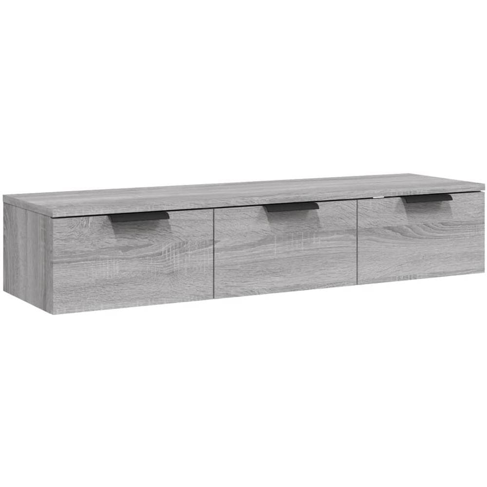 Armadietto A Muro Grigio Sonoma 102x30x20 Cm Legno Multistrato - Foto 2