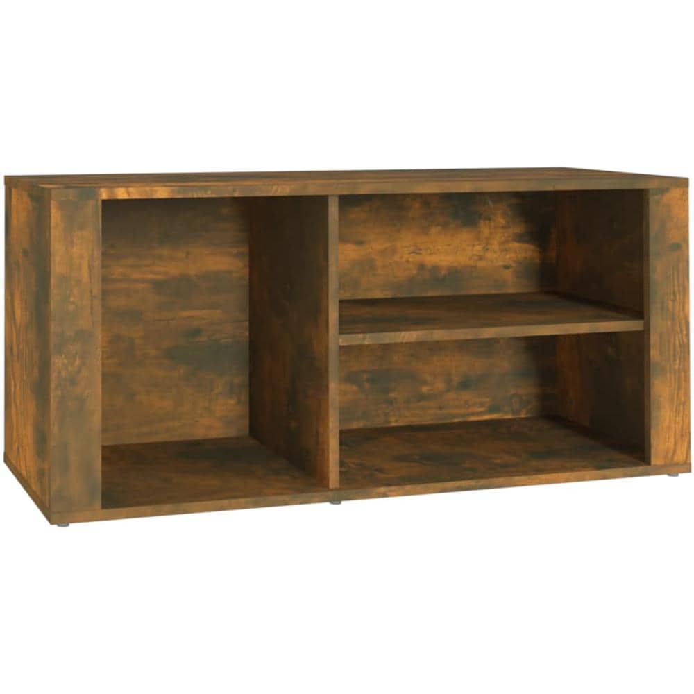 Scarpiera Rovere Fumo 100x35x45 Cm In Legno Multistrato - Foto 2