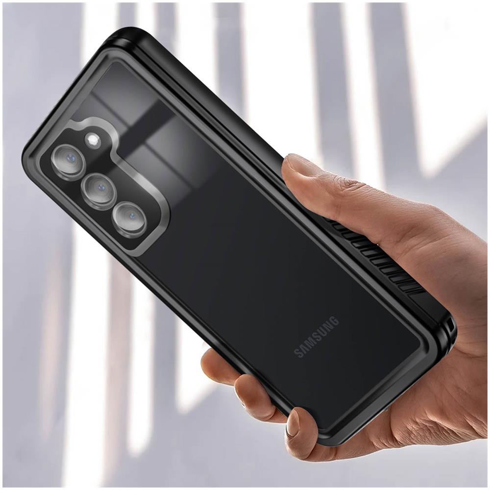 Cover Completa Per Samsung Galaxy S23 Waterproof Bordo Nero - Foto 2